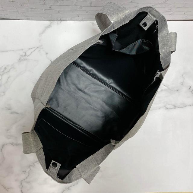 【ナチュラルキッチン】ナチュラル横トートバッグ　ポケット　ロゴGY／税込550円　