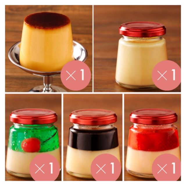 春のおすすめ5個セット(プリン5種5個入/2,500円)