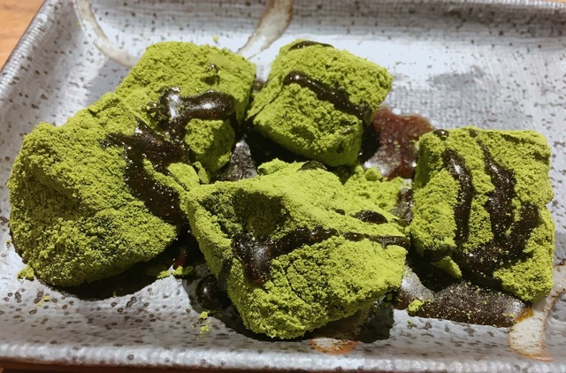 抹茶わらび餅／熟成仔羊焼肉LAMB ONE新宿本店