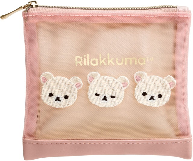 【リラックマ / みんなでまんぷくまくまく】メッシュミニポーチ　1,320 円