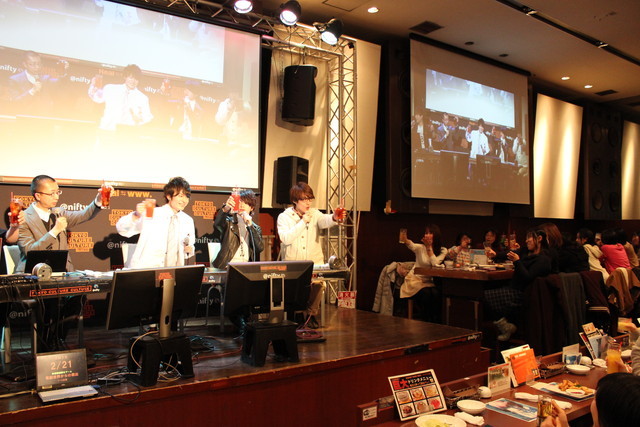 イケメソ男子に癒されナイト：みんなで乾杯