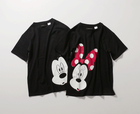 「ミッキー」&「ミニー」半袖Tシャツ<Ladies>