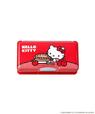 【3COINS×ハローキティコラボアイテム人気ランキング 10位】「HELLO KITTY 筆箱風小物入れ」レッド 660円（税込）