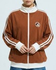 <Disney>【ミッキー&ミニー】フェイス刺しゅう裏毛トラックジャケット 3,980円