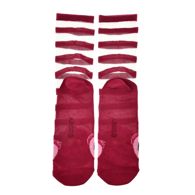 チェシャ猫 靴下 シースルー ピンク 23～25 CHESHIRE CAT 1,200円