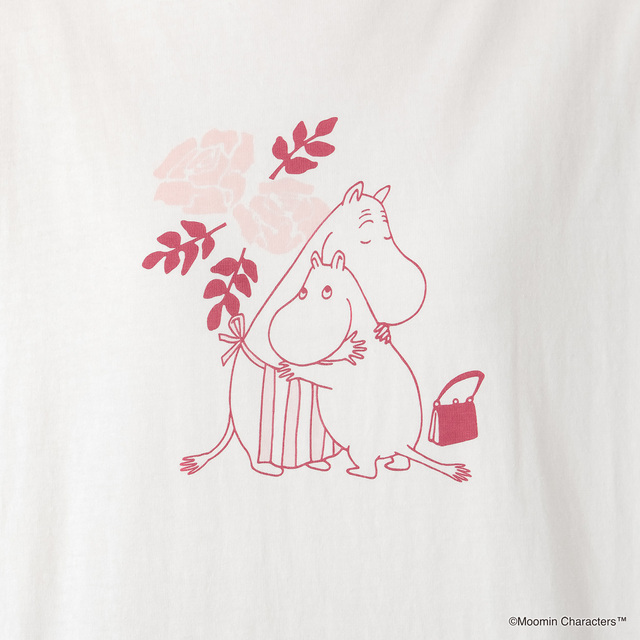 【イオンSELF+SERVICE×ムーミンコラボグッズ人気ランキング 3位】「ムーミンプリントTシャツ」3,278円(税込)