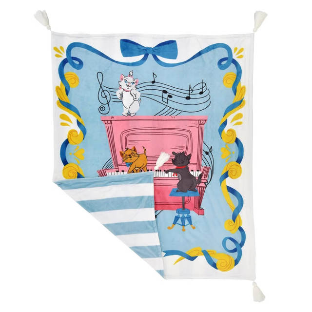 マリー、ベルリオーズ、トゥルーズ おしゃれキャット ブランケット 大判 リバーシブル The Aristocats by Ann Shen 6,600円