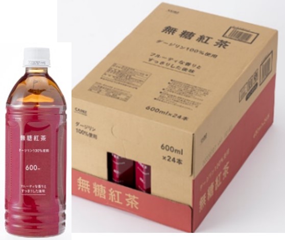 「無糖紅茶 ダージリン100% 600ml×24」 価格1本78円 ケース1,680円