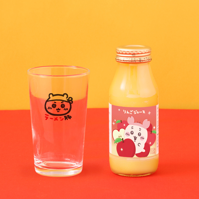 「りんごジュース」＜価格：660円（税込）＞【「ちいかわラーメン 豚」に期間限定メニュー“味噌ラーメン”が登場‼ドリンクにメロンとりんごの2種が仲間入り！】