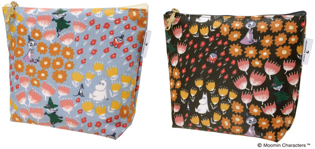 ポーチ　ブルー/ダークグレー　※ムーミンショップ限定商品