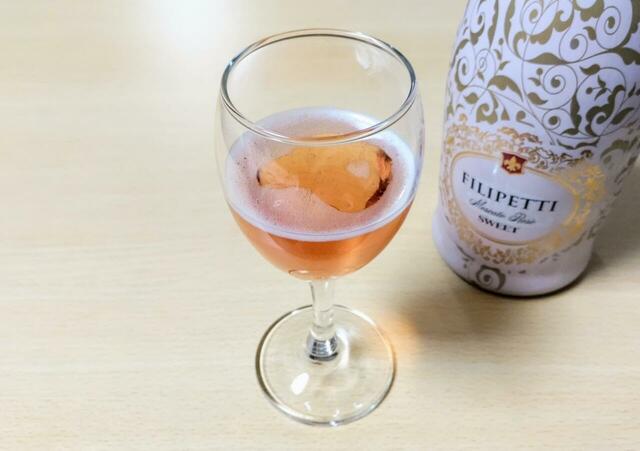 【日欧商事　フリベッティ・モスカート・ロゼ　750 ml　898円】ベリーの果実味と適度な炭酸が心地よい