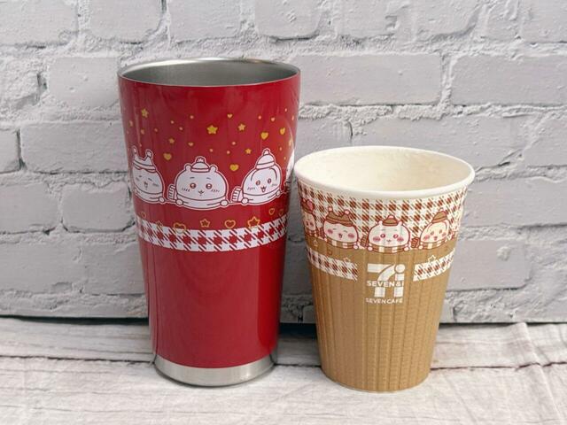 ウォームレッドver.は、セブンカフェのちいかわコラボカップと同じイラストが用いられています！