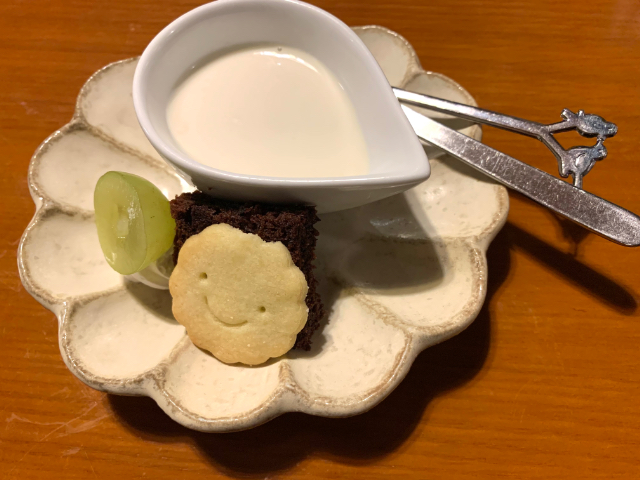 食後のデザートもかわいい！