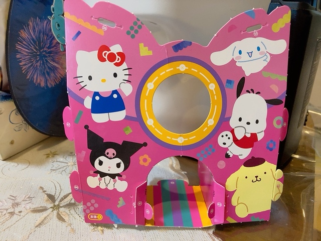 【げんき　2023年夏号付録「サンリオキャラクターズ　ころりんがちゃ」】大人が組み立てて20分ほどかかりました