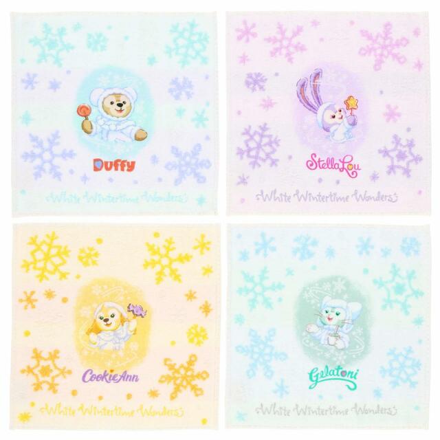 ミニタオルセット 3,200円｜東京ディズニーリゾート「ダッフィー＆フレンズのホワイト・ウィンタータイム・ワンダーズ」スペシャルグッズ｜販売店舗：東京ディズニーシー「マクダックス・デパートメントストア」｜発売日：2023年11月1日（水）