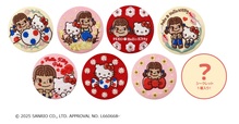 「PEKO×Hello Kitty シークレット刺繍缶バッジ」＜価格：770円（税込）＞【【不二家】母の日を彩るケーキが3日間限定で登場！ペコちゃんのスイーツ＆ギフトでお母さんに感謝を伝えよう♪】