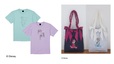 【三越伊勢丹先行販売】ディズニープリンセス/Tシャツ 各5,001円、【三越伊勢丹先行販売】<Areeam> リボントートバッグ 各6,901円