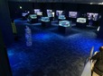 キラキラと美しい熱帯魚を中心とした、個水槽が立ち並ぶエリア