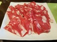 『一品堂』のしゃぶしゃぶ肉は韓国産牛の高級部位。脂身が少なくヘルシー