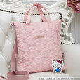 【『HELLO KITTY リボンな3wayキルティングBAG BOOK キュートPINK』（宝島社）】トートで使う場合