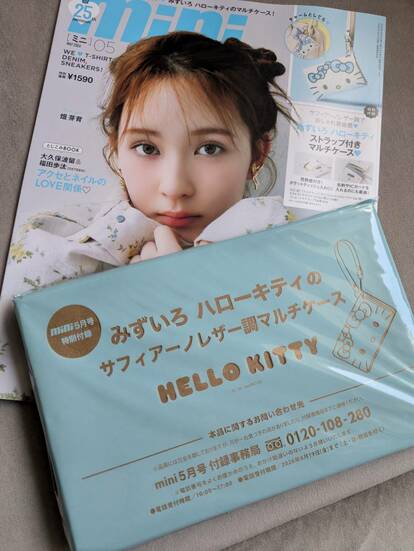 コレ本当に付録でいいの⁉「みずいろハローキティのマルチケース」実物