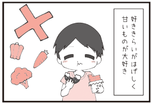 「Aくんの場合　発達障害（ADHD）」4/4　出典：『え、うちの子って、栄養失調だったの？　～その不調は食事で改善します！～』（みらいパブリッシング）