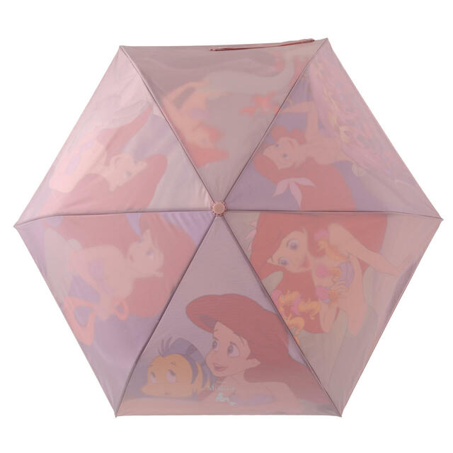 アリエル、フランダー、セバスチャン 折りたたみ傘 晴雨兼用 ポーチ入り SHINY DAY 3,500円