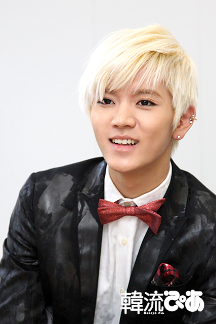 NU’EST・レン＠「韓流ぴあ」取材の様子