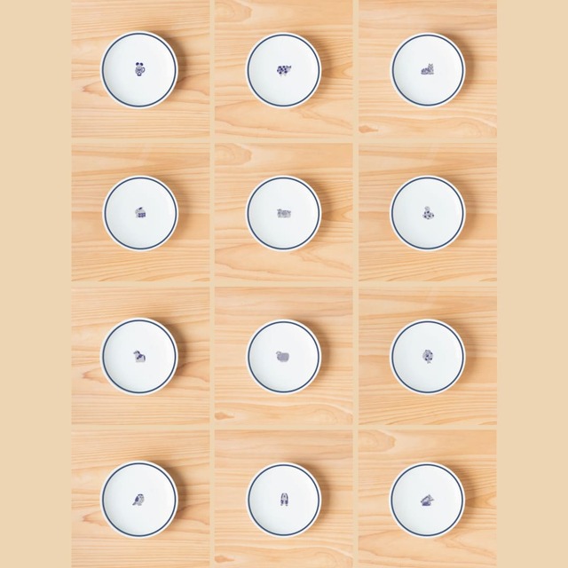 【リサ・ラーソンの干支全集(もっともっと)】干支の豆皿 十二枚