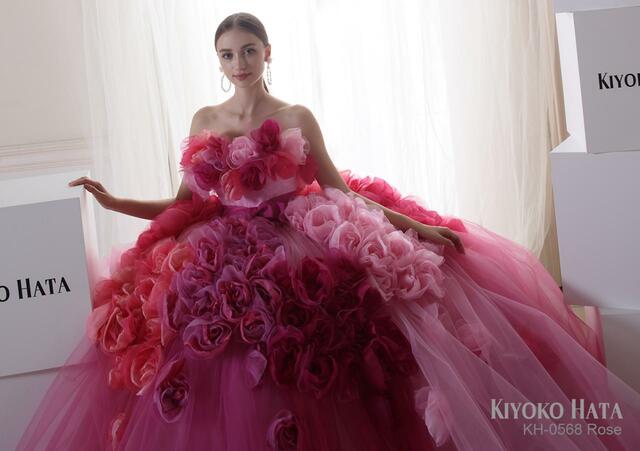 【KIYOKO HATA キヨコハタ】新作ウェディングドレス：KH-0568_Rose