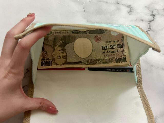 【キラピチ2023年8月号付録】ちょうどお札が入るサイズ感!