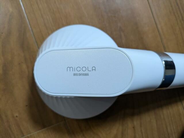 【アイリスオーヤマ  MiCOLA ウルトラファインバブル クレンジングシャワーヘッド】 MiCOLAのロゴ入り