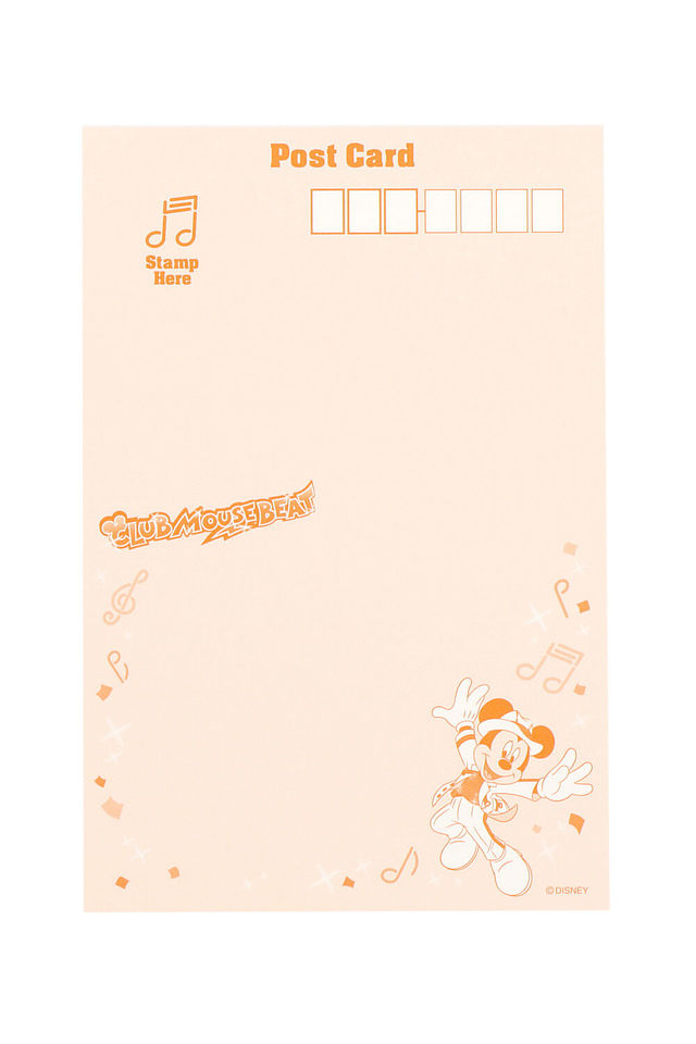 ポストカード 200円｜縦約10×横約15cm｜東京ディズニーランド「クラブマウスビート」グッズ