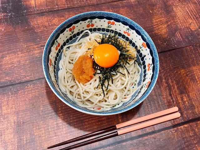 『THREEPPY（スリーピー）』明太釜玉うどんを盛り付けて楽ちんランチ！