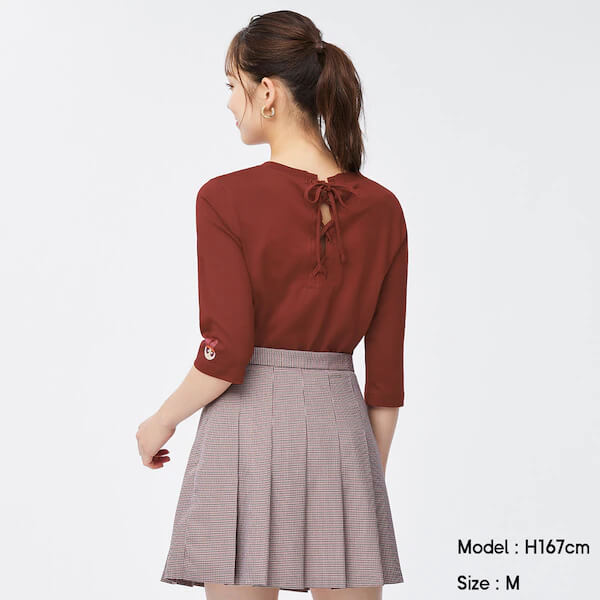 バックレースアップT(7分袖)The Powerpuff Girls +X ¥990