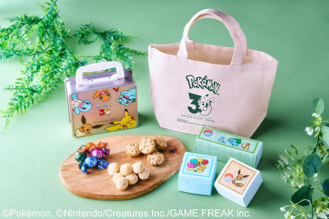 「グランド アドベンチャー スイーツトランクケース(C)Pokémon. (C)Nintendo/Creatures Inc./GAME FREAK inc.」<価格:7,500円(税込)>【ピカチュウのケーキやパフェ!ピカチュウのハンバーガーも!「グランド ハイアット 東京」にポケモンコラボメニューが続々登場!】