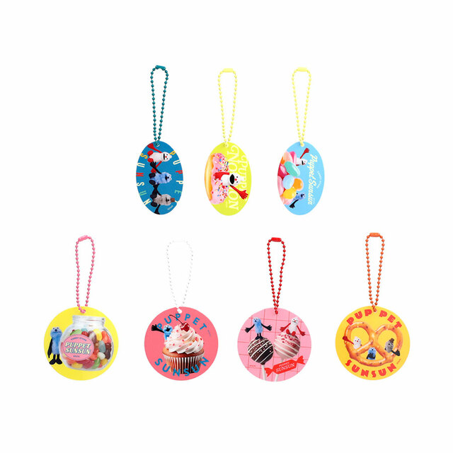 【パペットスンスン「SUNSUN Candy Store」】アクリルキーホルダー(全7種)各税込660円