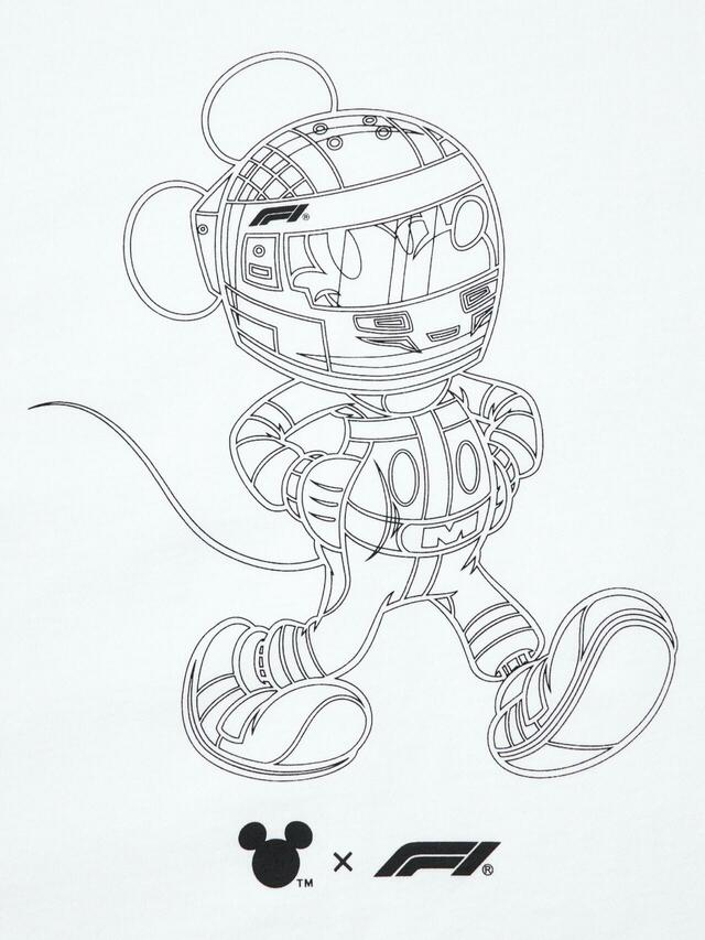 ユニクロ ディズニー×F1 UTグラフィックTシャツ 990円