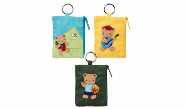 【familiar×TOTTEI第2弾 限定アイテム】フラグメントケース(3種・約縦11.5×横8cm/税込5,500円)