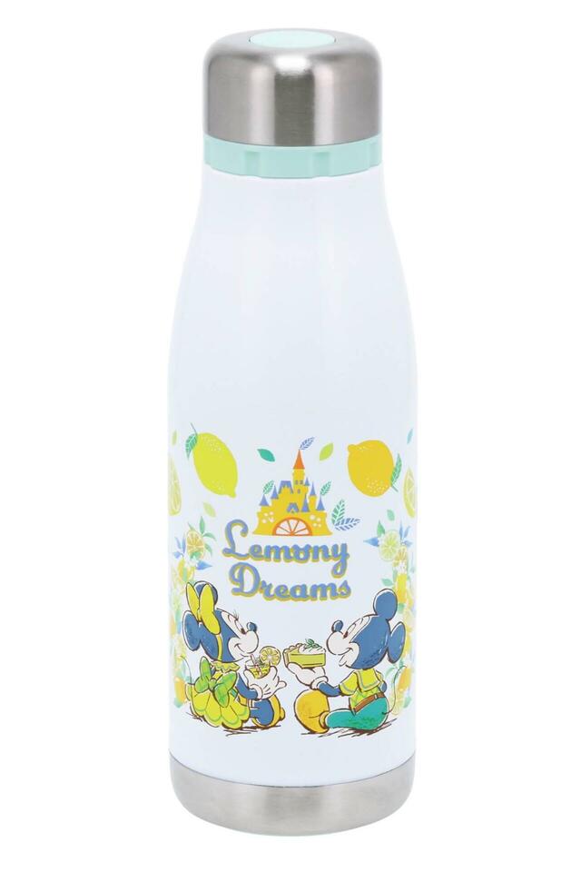 ステンレスボトル 3,500円｜東京ディズニーリゾート レモン柄グッズ｜販売店舗：東京ディズニーランド「ホームストア」、東京ディズニーシー「ヴィラ・ドナルド・ホームショップ」｜発売日：2025年4月24日（木）