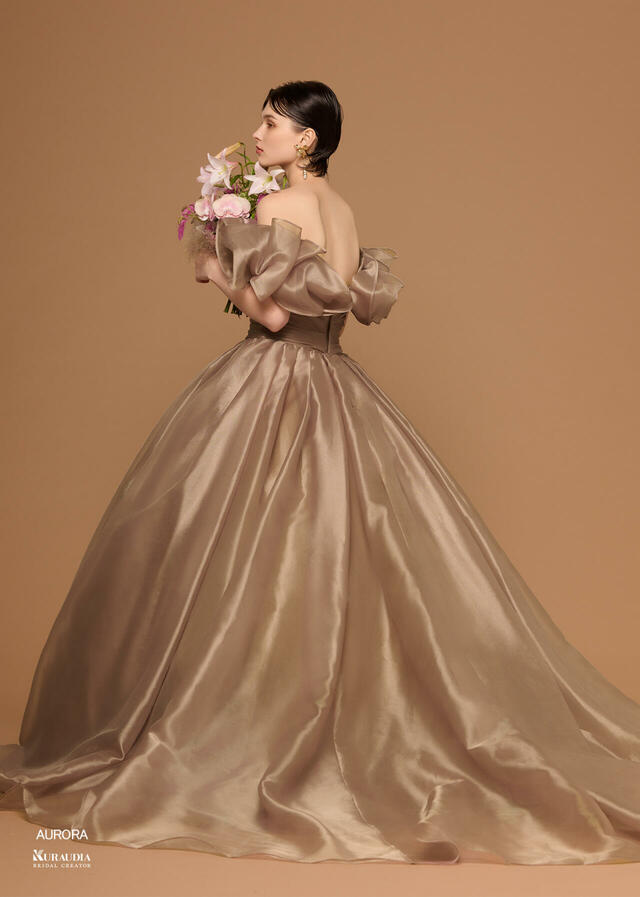 「Irida maison（イリーダメゾン）」新作ウェディングドレス　IM-0039_Beige