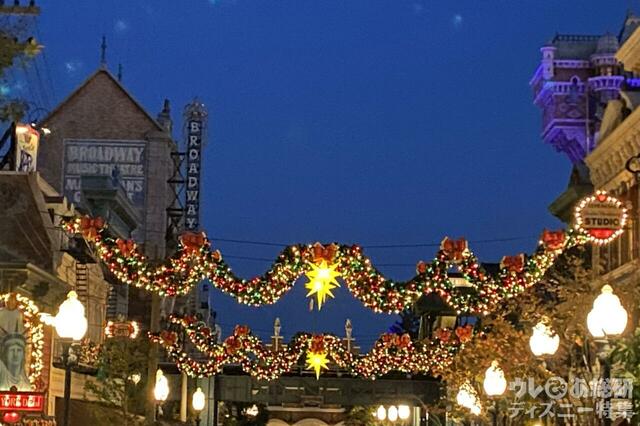ディズニーシーのクリスマスデコレーション