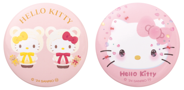 F賞缶バッジ SET（全8種）【Happyくじ『HELLO KITTY 50th〜ハッピーアニバーサリー★〜』】