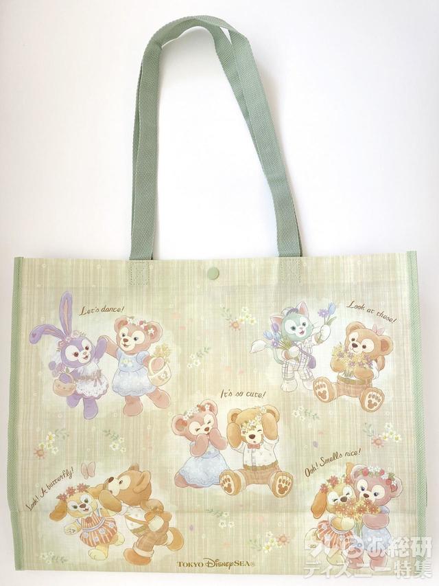 「ダッフィー&フレンズのスプリング・イン・ブルーム」ショッピングバッグ