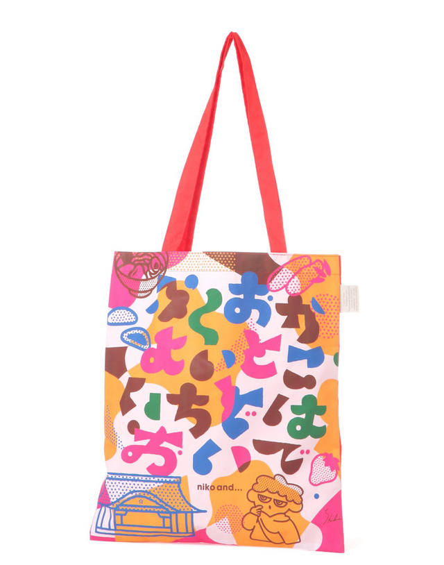 【niko and ...】オリジナル　ご当地トートバッグ／レッド（福岡）