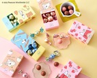 「東京ラスク×PEANUTS ショコラボールBOX」（いちご6個入、キャラメル6個入、カフェラテ6個入、シーソルト6個入）各￥724（税込み）