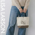 【リサ・ラーソン「スッシーの刺繍ミニトート」】素材は丈夫な帆布を使用しており、約164gと超軽量!