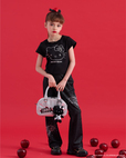【ANNA SUI mini × HELLO KITTY】ラインストーンTシャツ/¥12,980(税込)
