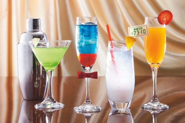 （左から）女子高生探偵 ～キウイ＆グリーンアップル～  クールキッド ～大人ベリーソーダ～ トリプルフェイス ～ホワイトソーダ～ 推理クイーン ～マンゴー＆ストロベリー～  