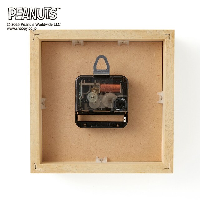 ウッドパーツ卓上時計「スヌーピー」
